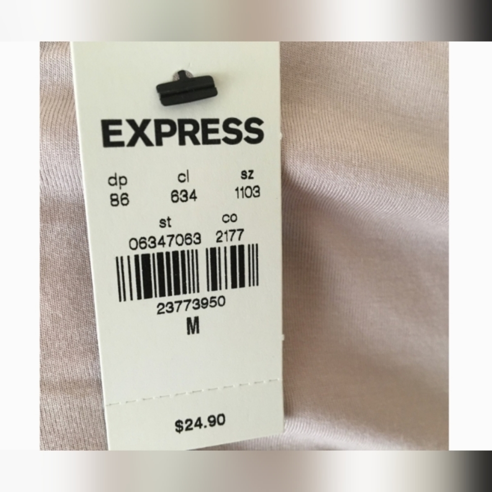 Express London Tee Ultra Soft Jersey pink .. Medium. New with tags - Picture 5 of 6